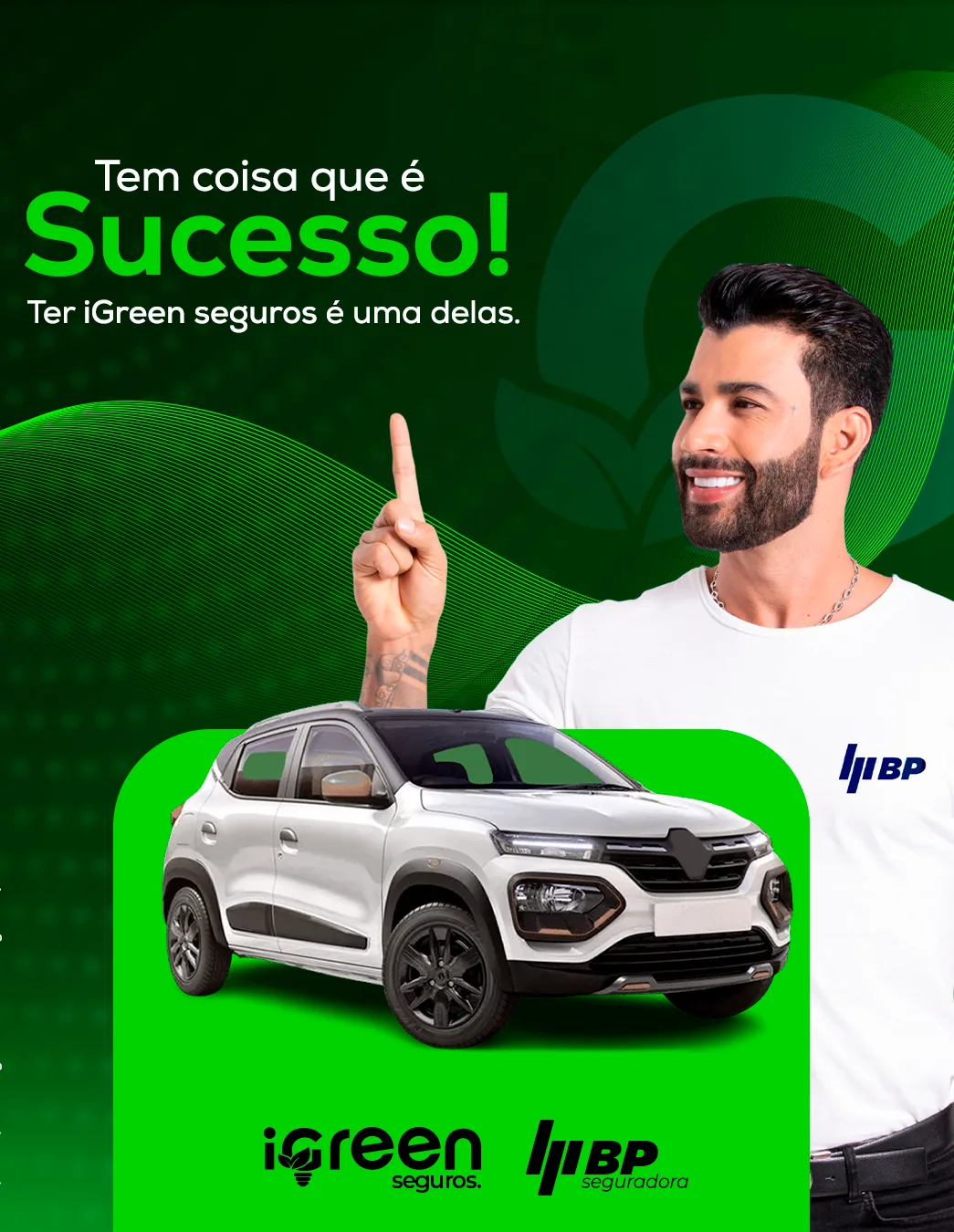Cliente protegido pelo iGreen Seguros em seguro veicular mensal